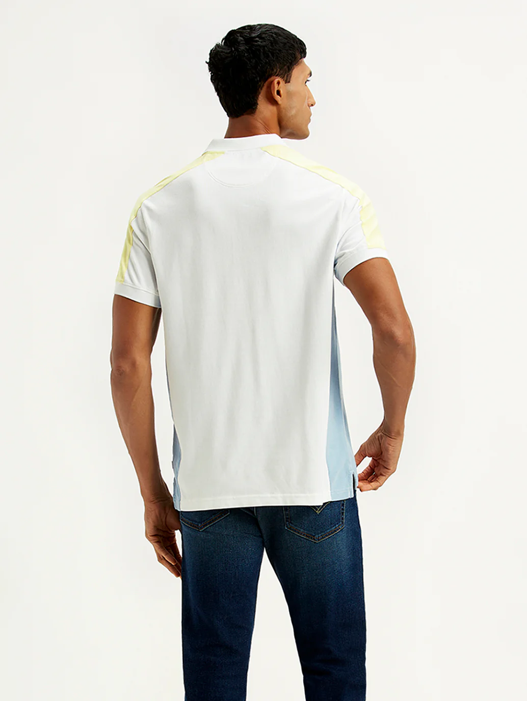 Men's Colorblock Slim Fit Polo T-Shirt - Image 3
