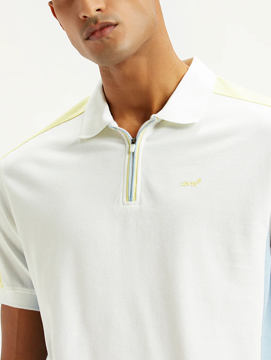 Men's Colorblock Slim Fit Polo T-Shirt - Image 4