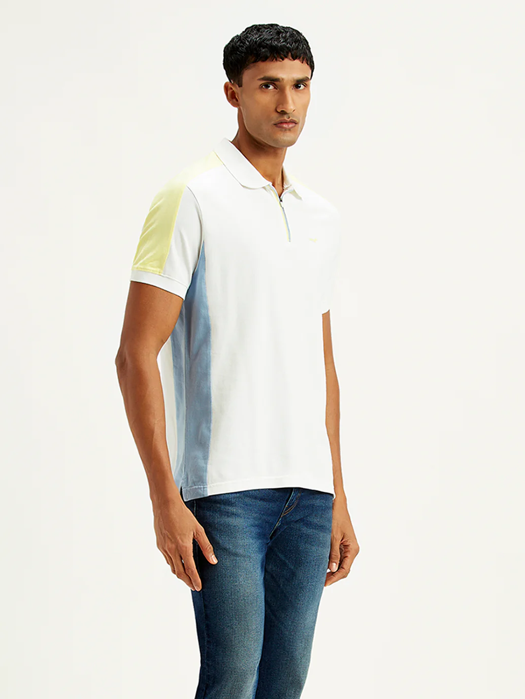 Men's Colorblock Slim Fit Polo T-Shirt - Image 5