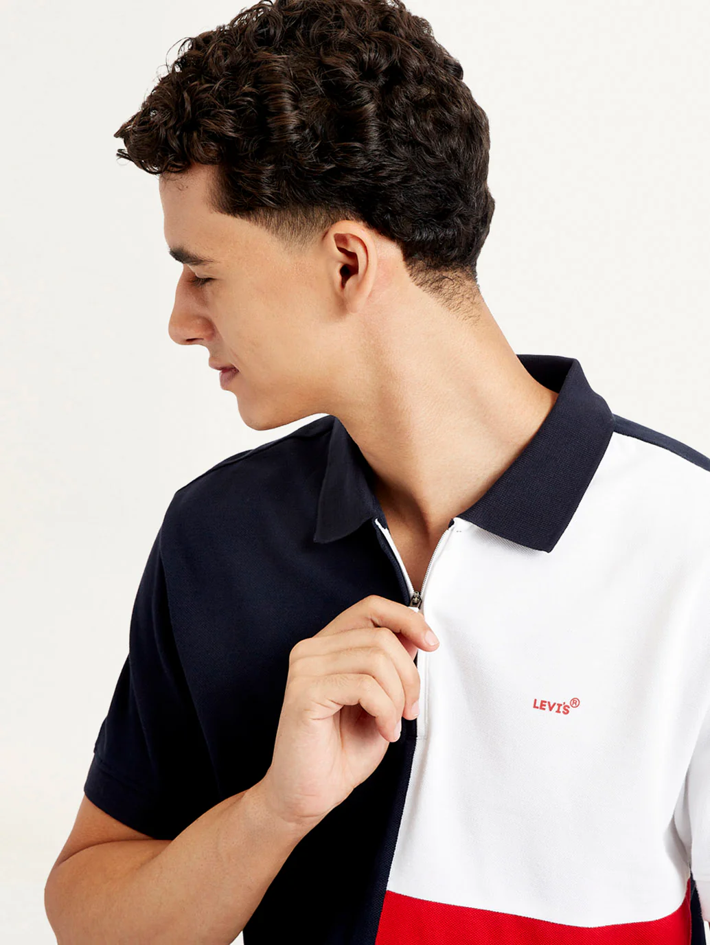 Men's Colorblock Slim Fit Polo T-Shirt - Image 2
