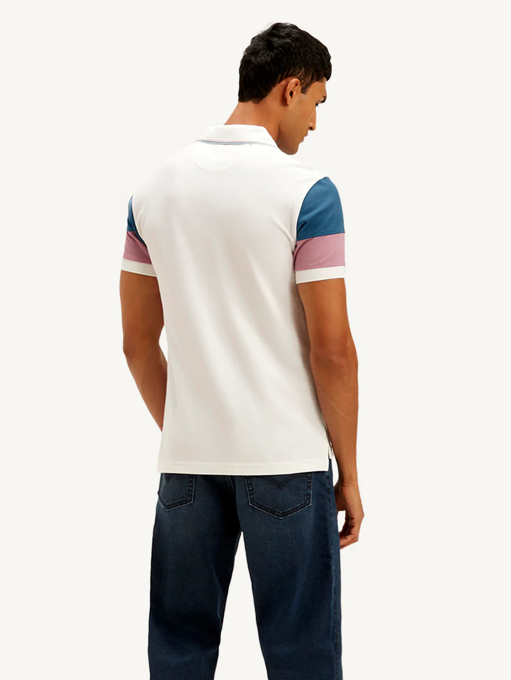 Men's Colorblock Slim Fit Polo T-shirt - Image 3