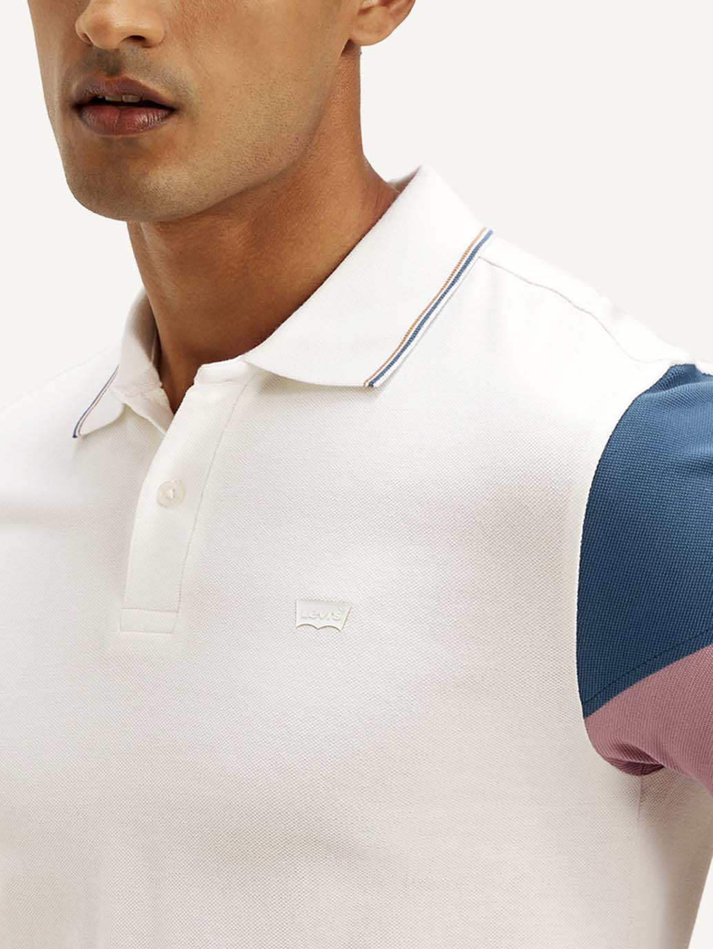 Men's Colorblock Slim Fit Polo T-shirt - Image 4