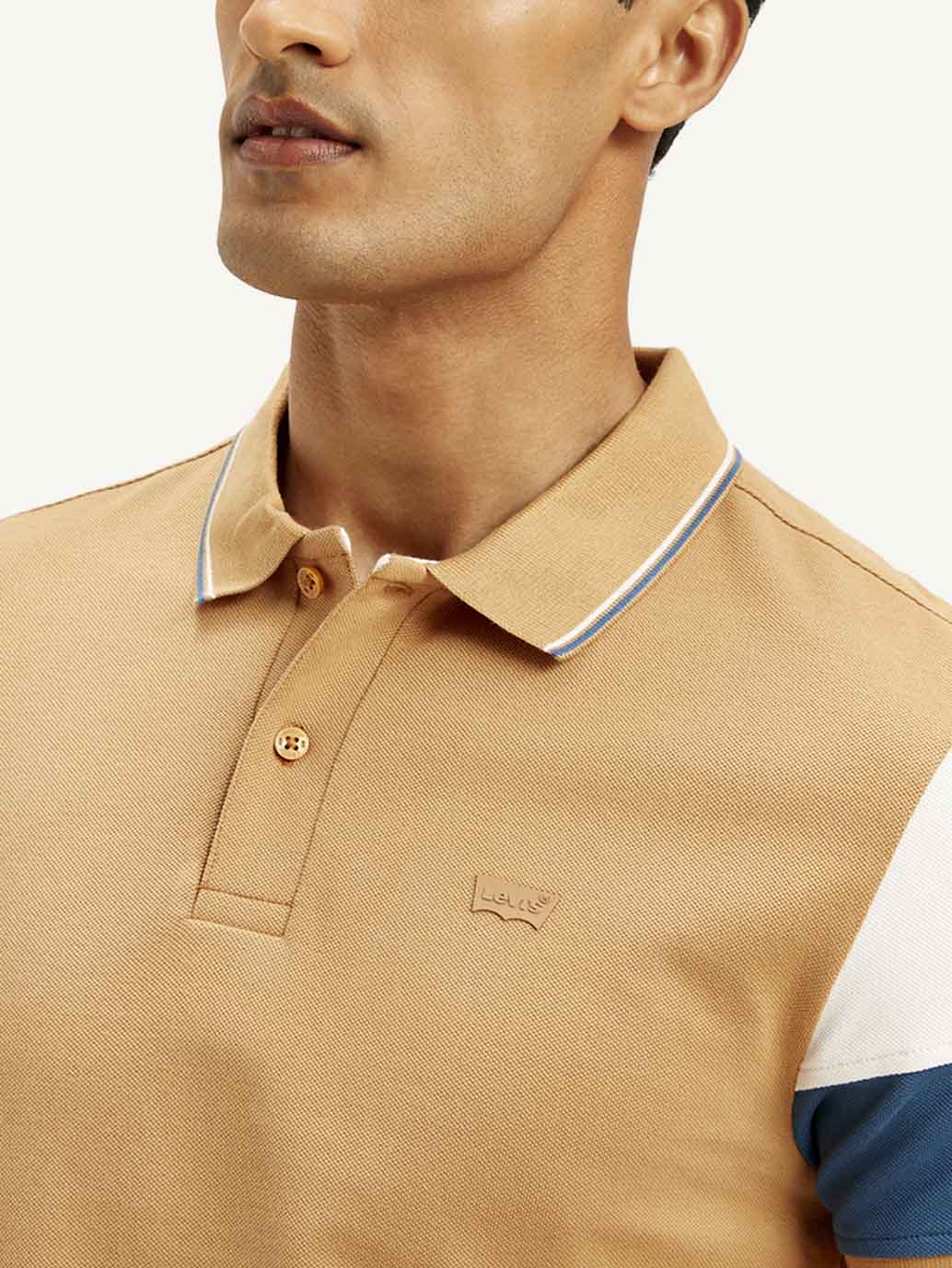 Men's Colorblock Slim Fit Polo T-shirt - Image 4