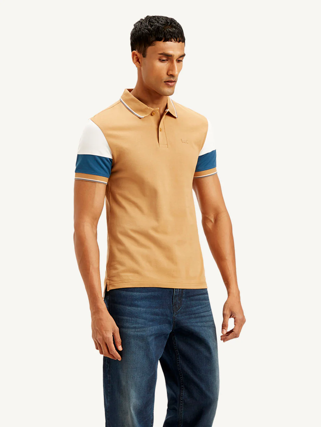 Men's Colorblock Slim Fit Polo T-shirt - Image 5