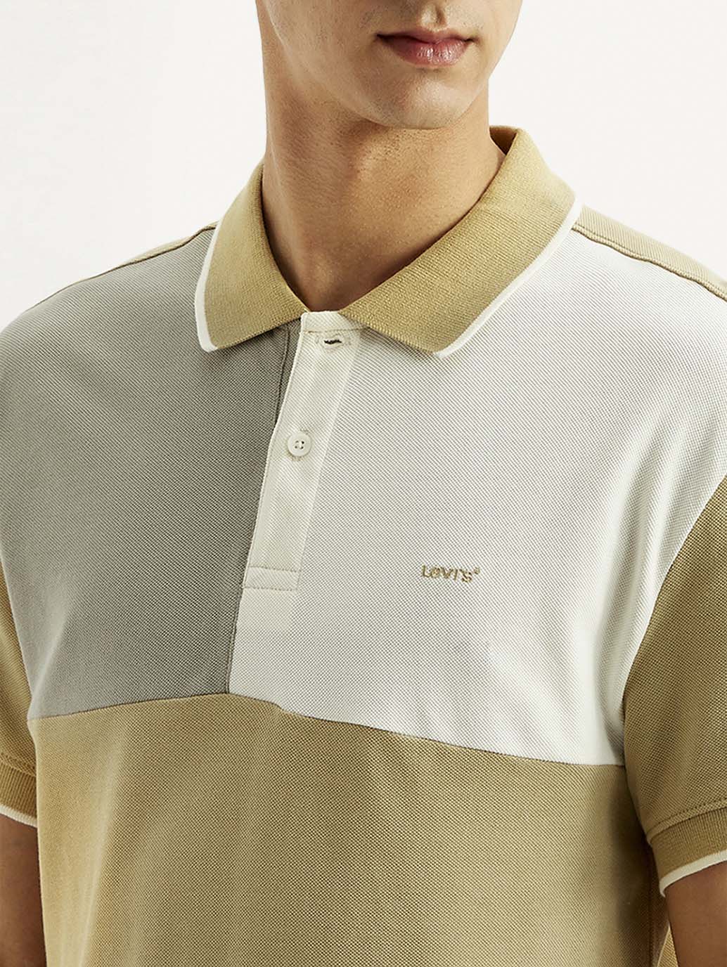 Men's Colorblock Slim Fit Polo T-shirt - Image 3