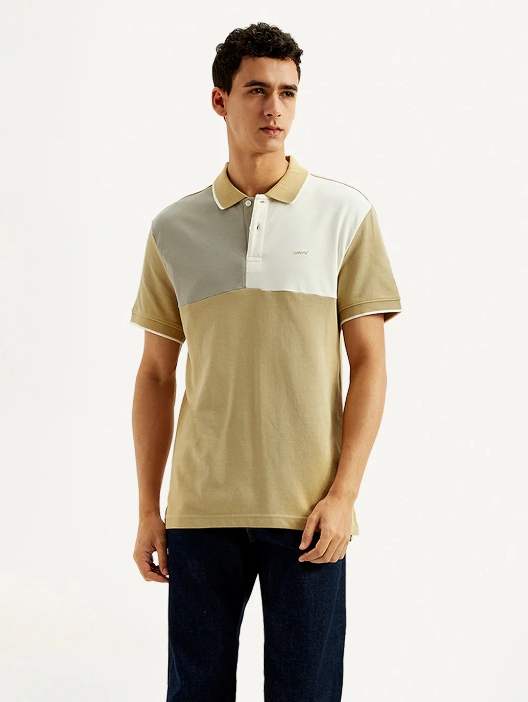 Men's Colorblock Slim Fit Polo T-shirt - Image 4