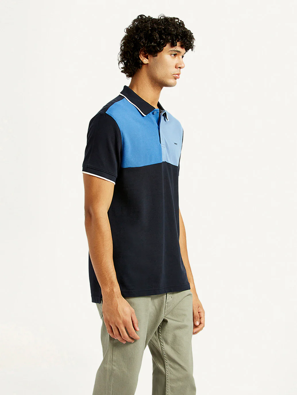 Men's Colorblock Slim Fit Polo T-Shirt - Image 4