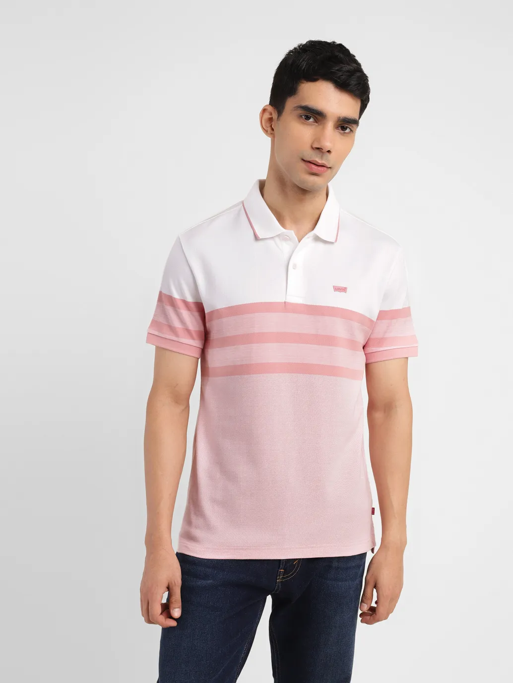 Men's Colorblock Slim Fit Polo T-shirt - Image 2