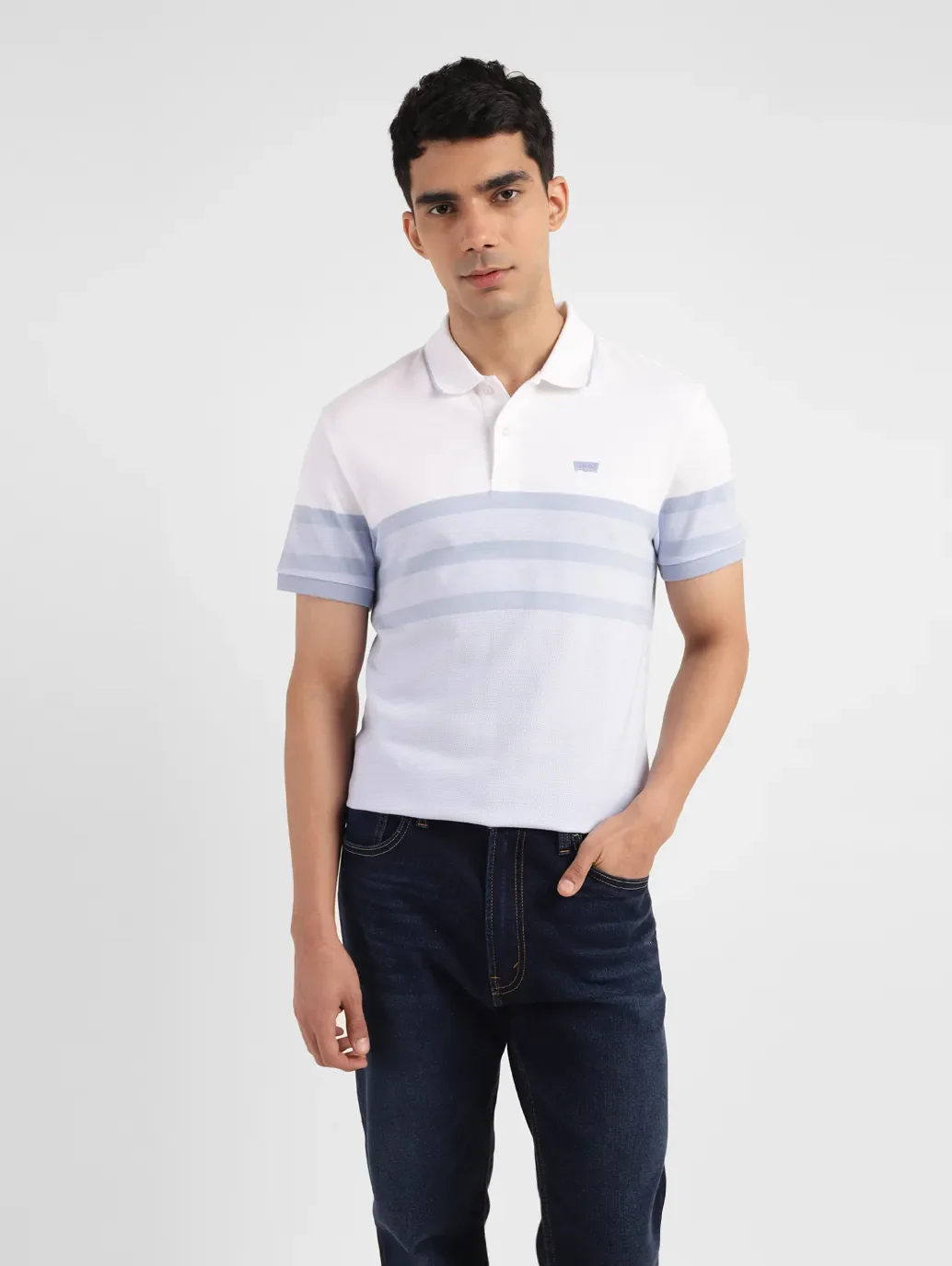 Men's Colorblock Slim Fit Polo T-shirt - Image 6