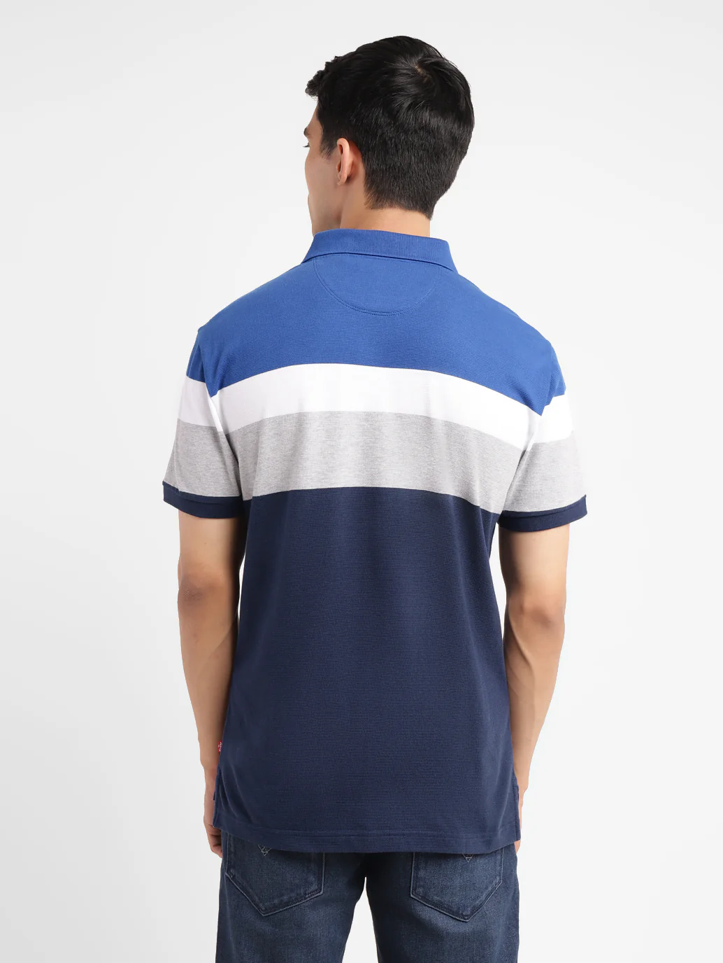 Men's Colorblock Slim Fit Polo T-shirt - Image 3