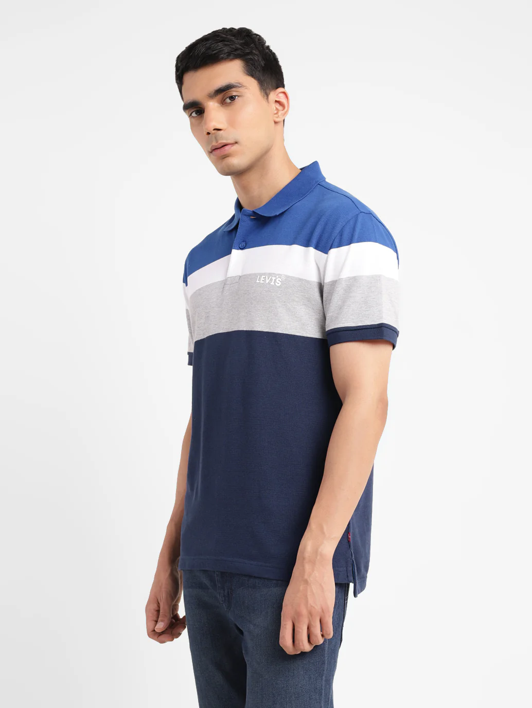 Men's Colorblock Slim Fit Polo T-shirt - Image 4