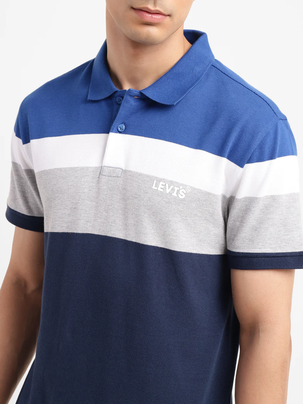 Men's Colorblock Slim Fit Polo T-shirt - Image 5