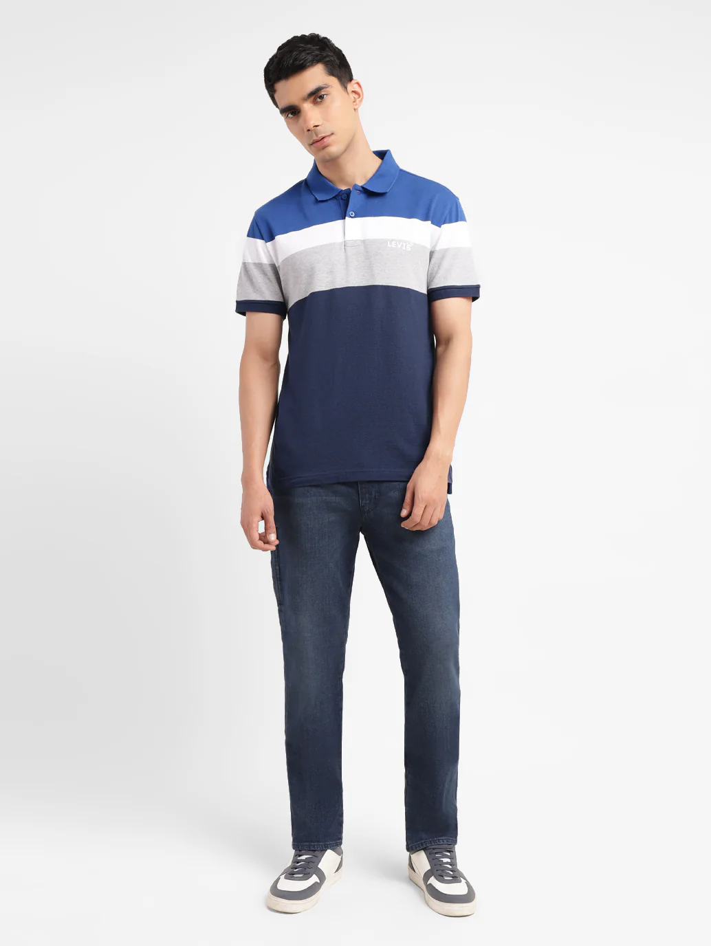 Men's Colorblock Slim Fit Polo T-shirt - Image 6