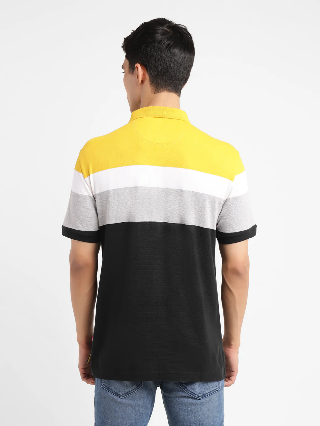 Men's Colorblock Slim Fit Polo T-shirt - Image 3