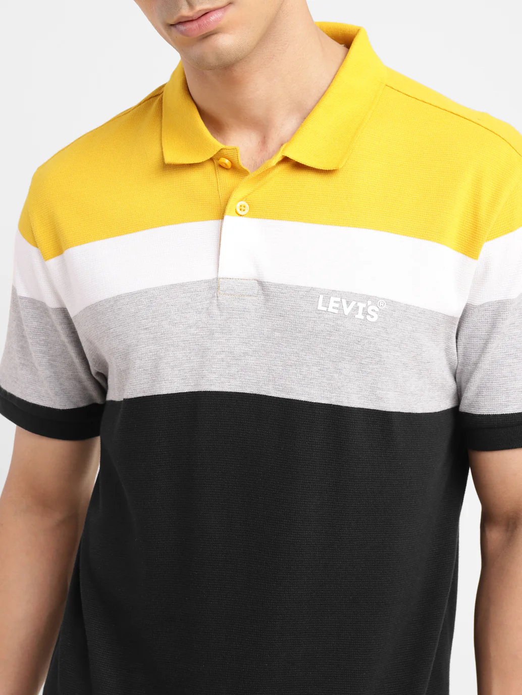 Men's Colorblock Slim Fit Polo T-shirt - Image 5