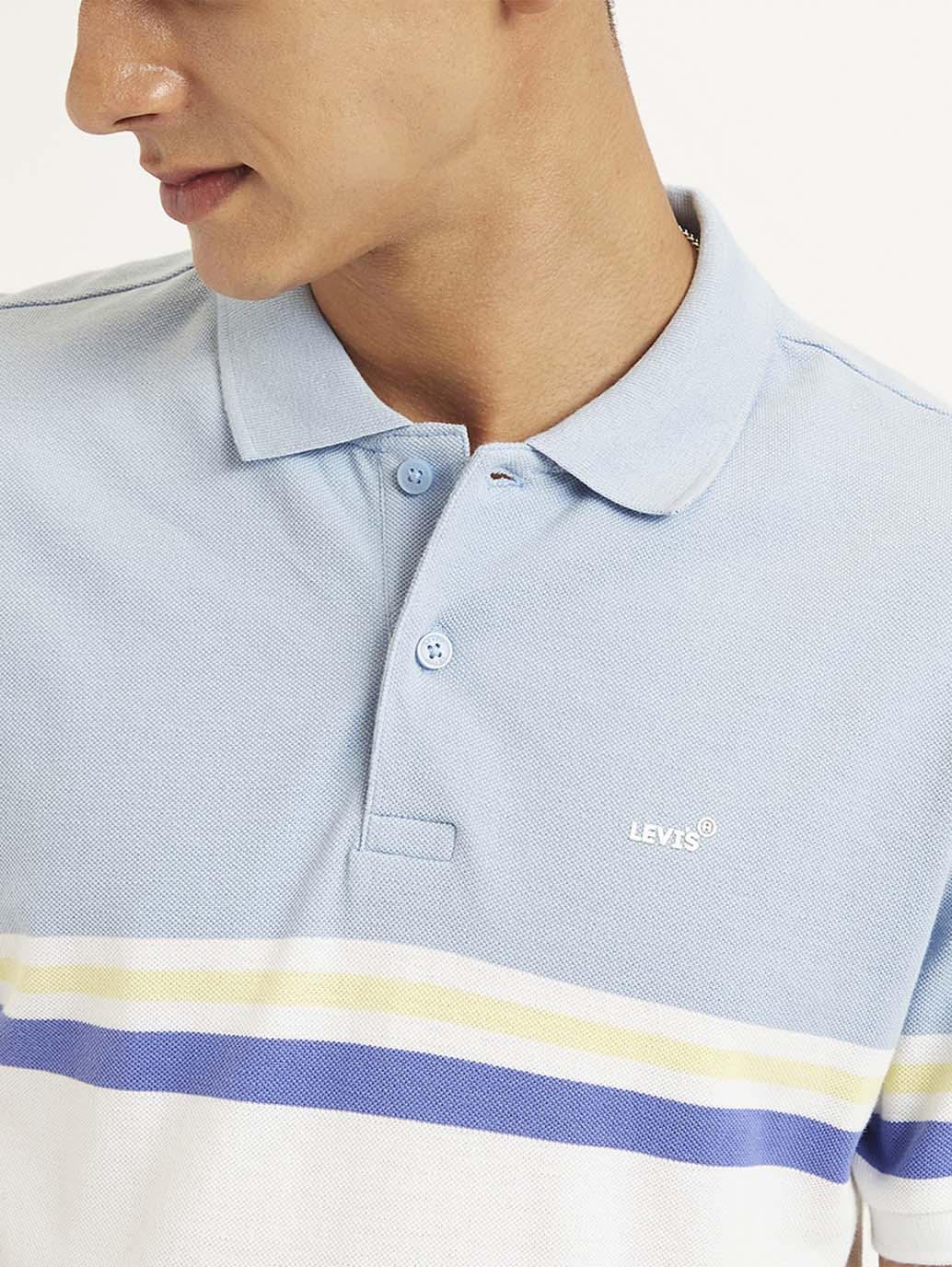 Men's Colorblock Slim Fit Polo T-Shirt - Image 5