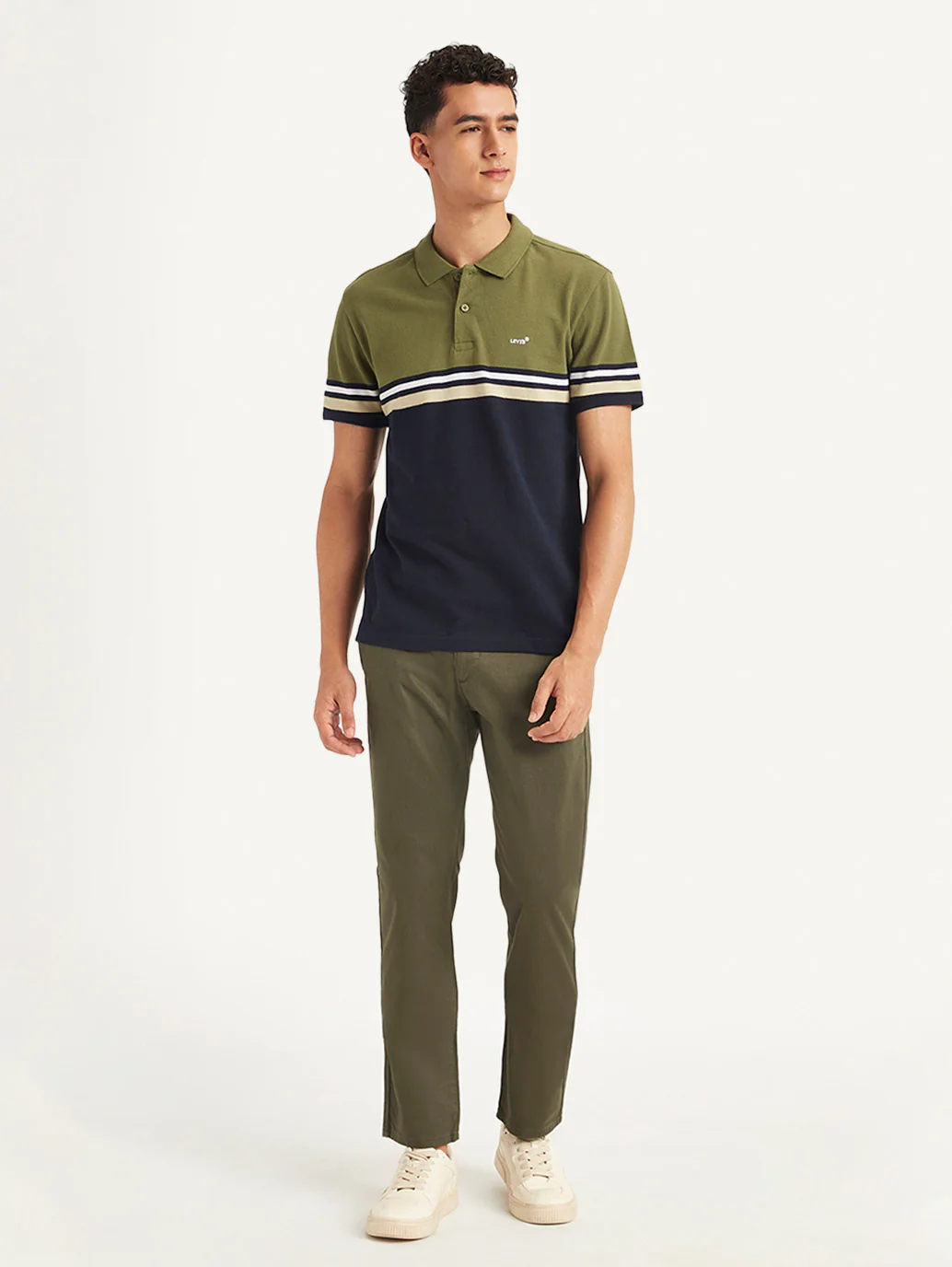 Men's Colorblock Slim Fit Polo T-Shirt - Image 2