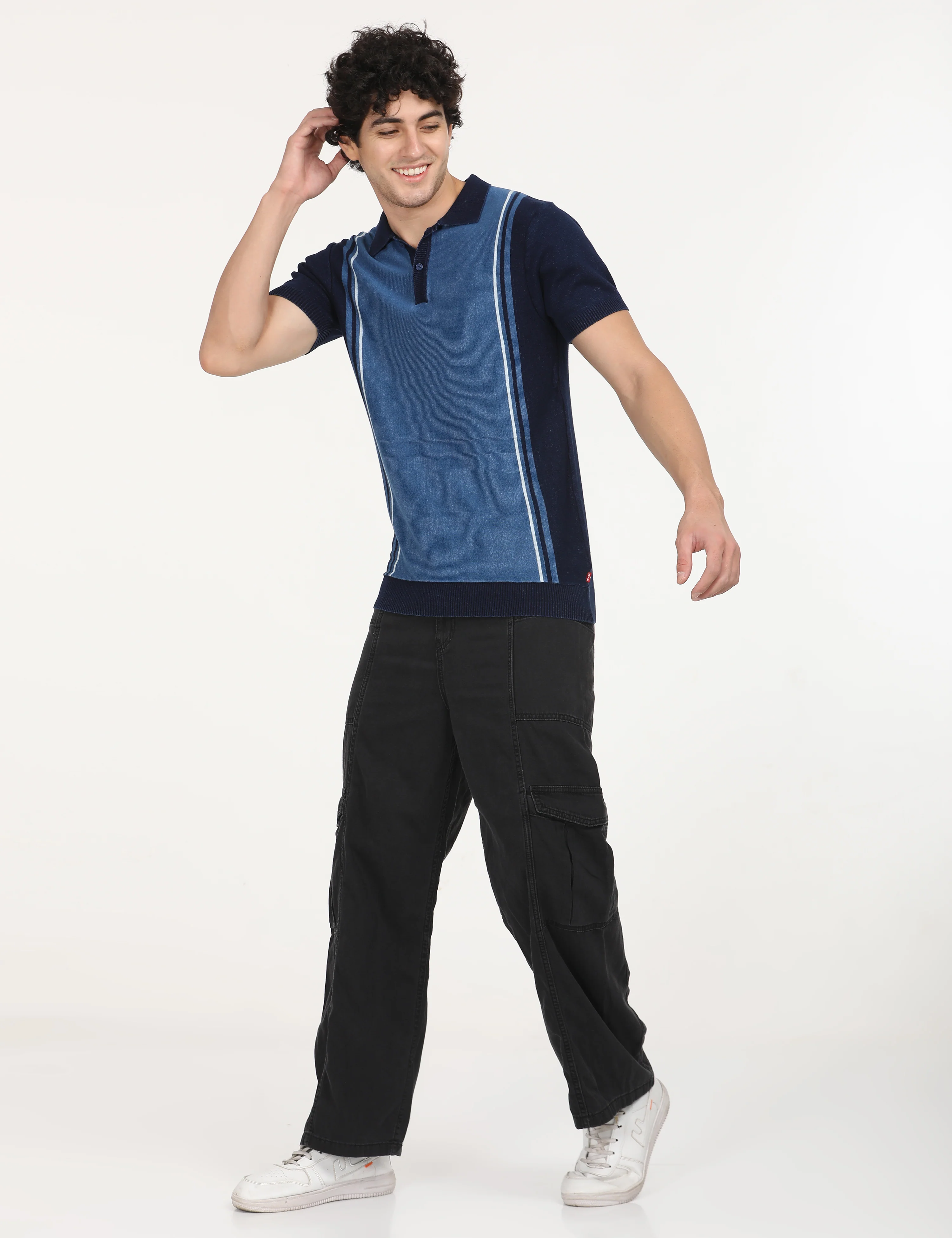 Men's Colorblock Slim Fit Polo T-Shirt - Image 6