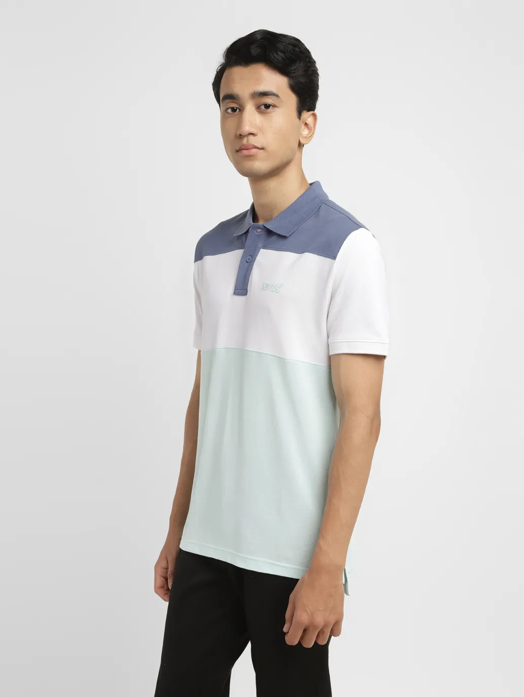 Men's Colorblock Slim Fit Polo T-shirt - Image 4