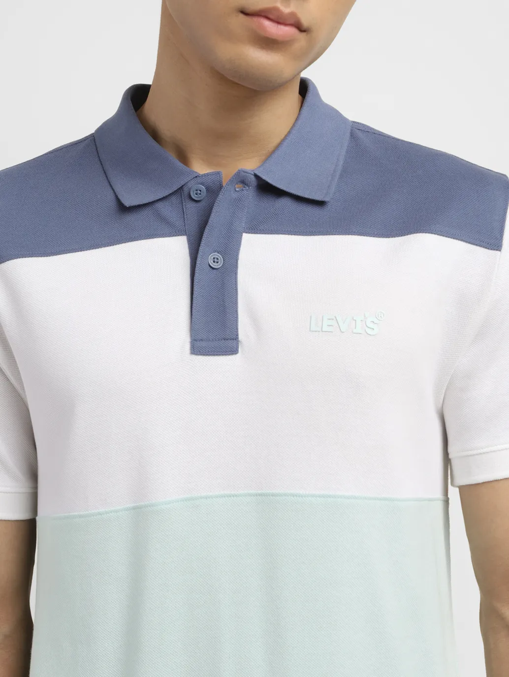 Men's Colorblock Slim Fit Polo T-shirt - Image 5