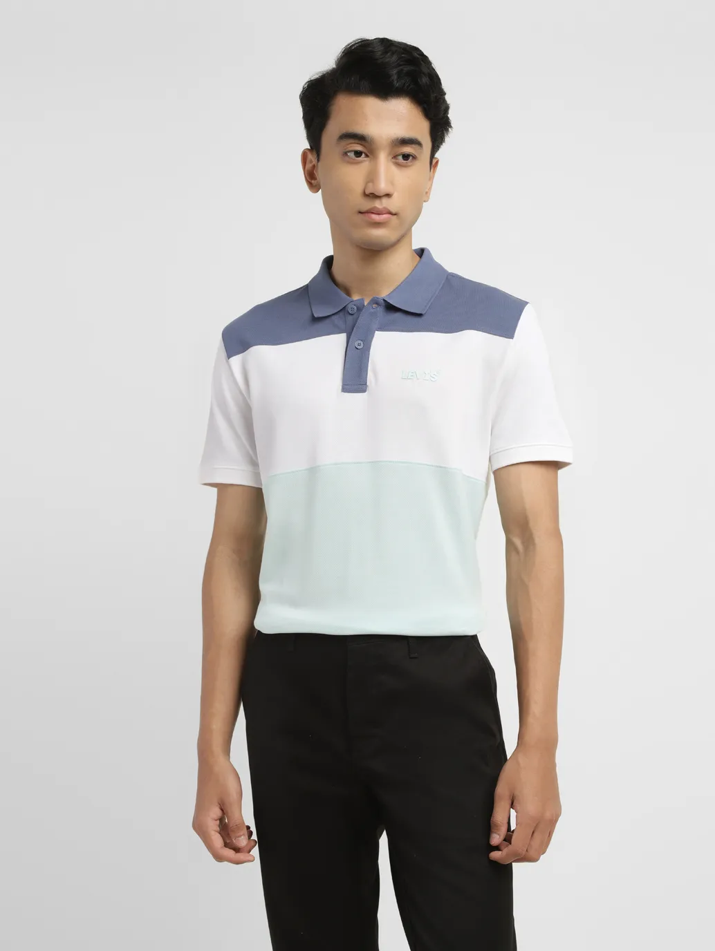 Men's Colorblock Slim Fit Polo T-shirt - Image 6
