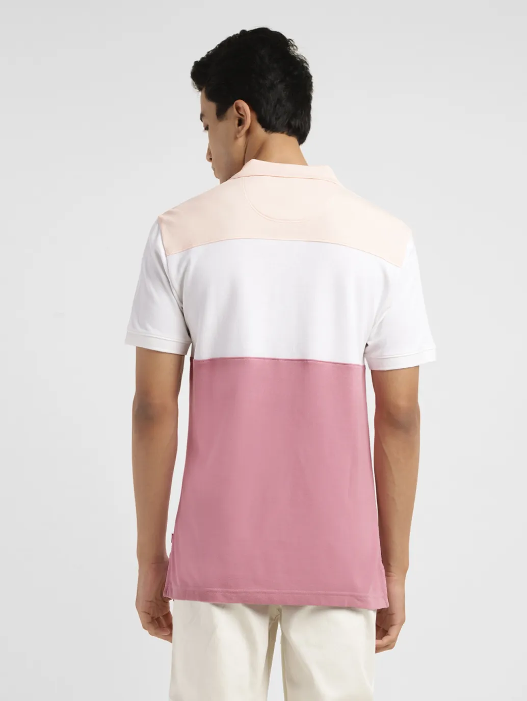 Men's Colorblock Slim Fit Polo T-shirt - Image 3