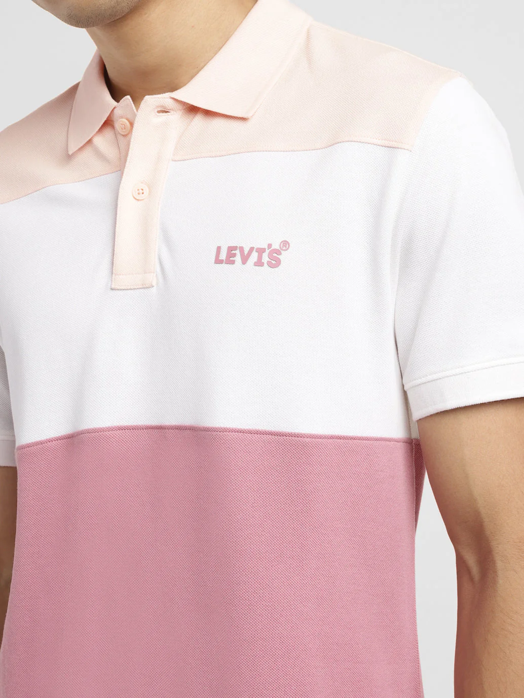 Men's Colorblock Slim Fit Polo T-shirt - Image 4