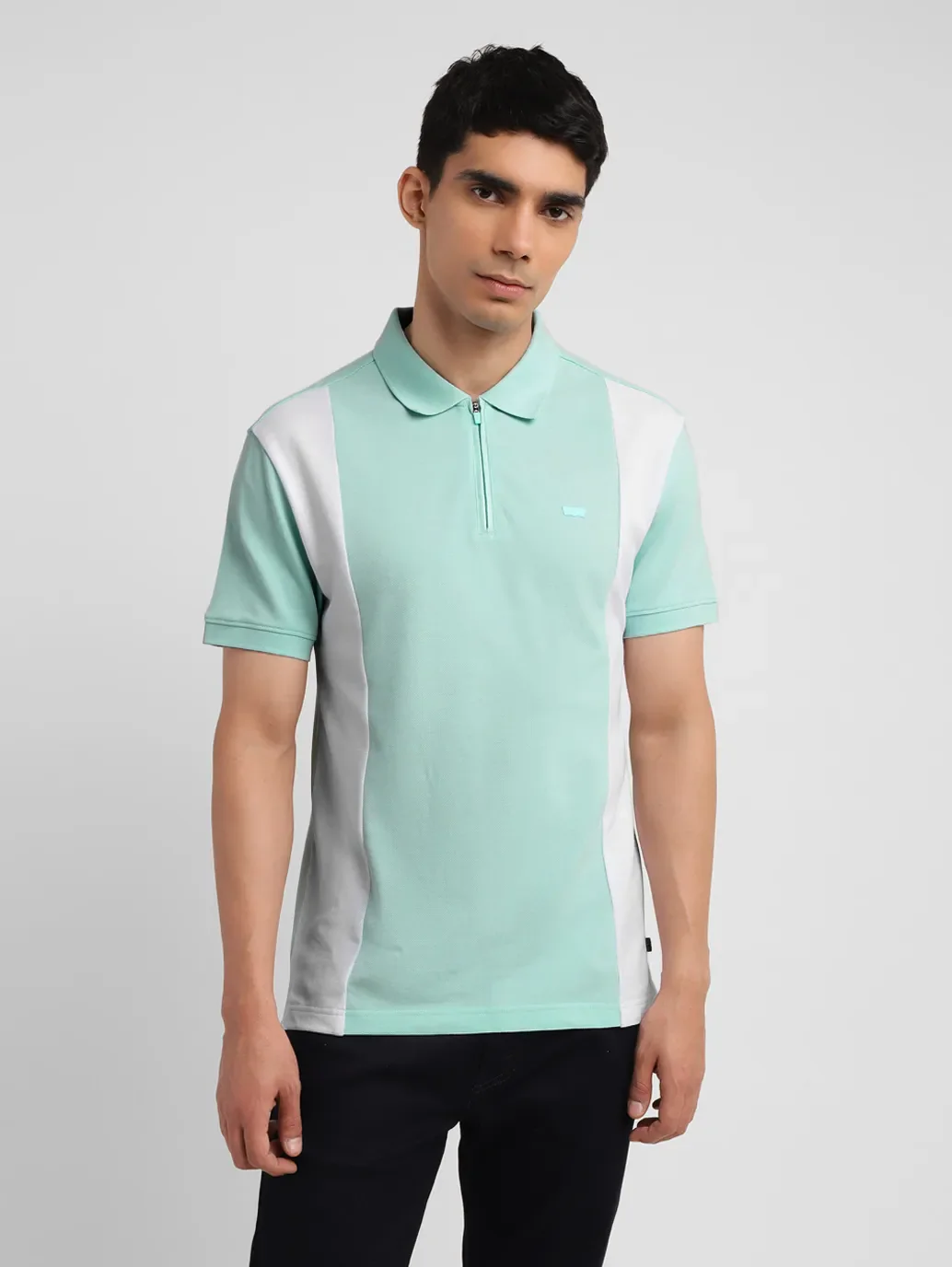 Men's Colorblock Slim Fit Polo T-shirt - Image 2