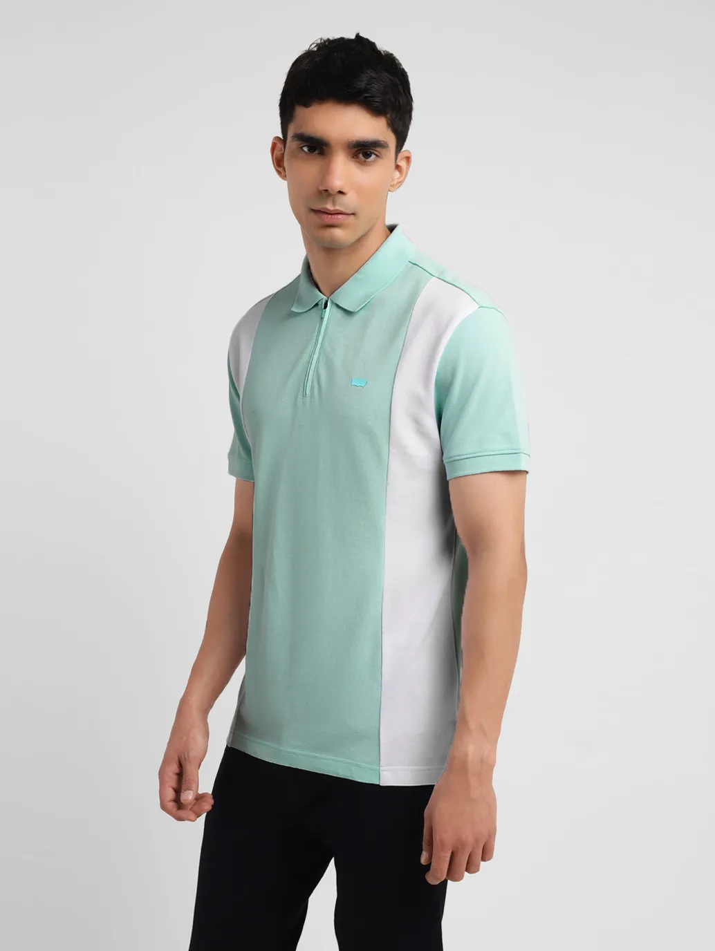 Men's Colorblock Slim Fit Polo T-shirt - Image 4