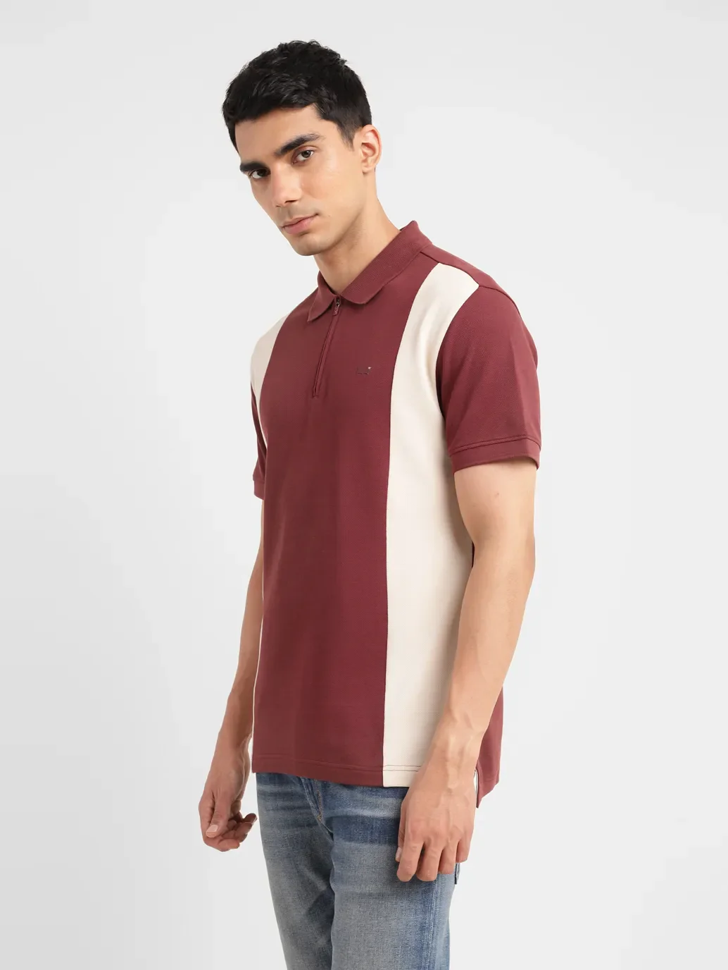 Men's Colorblock Slim Fit Polo T-shirt - Image 4