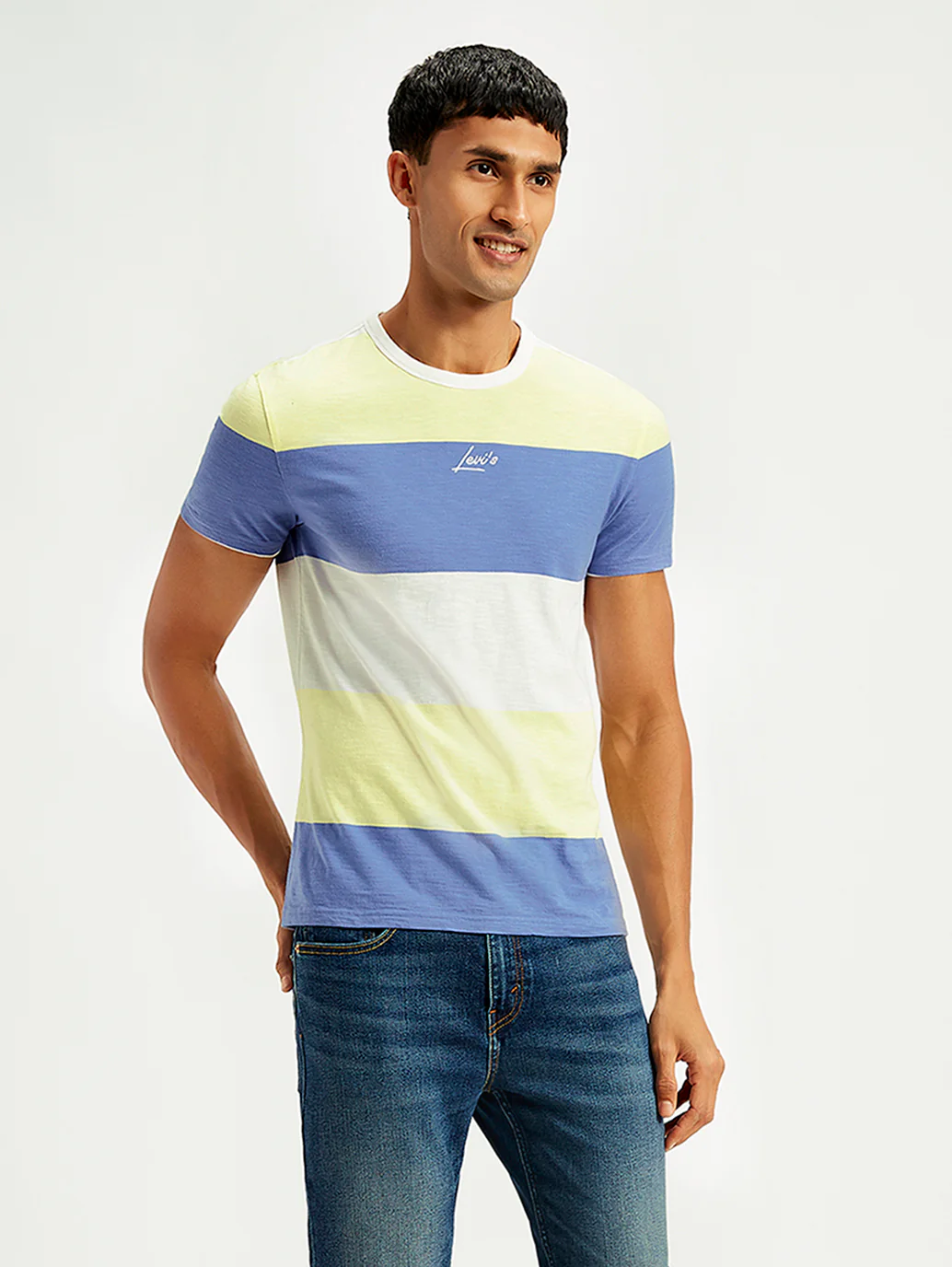 Men's Colorblock Regular Fit T-Shirt