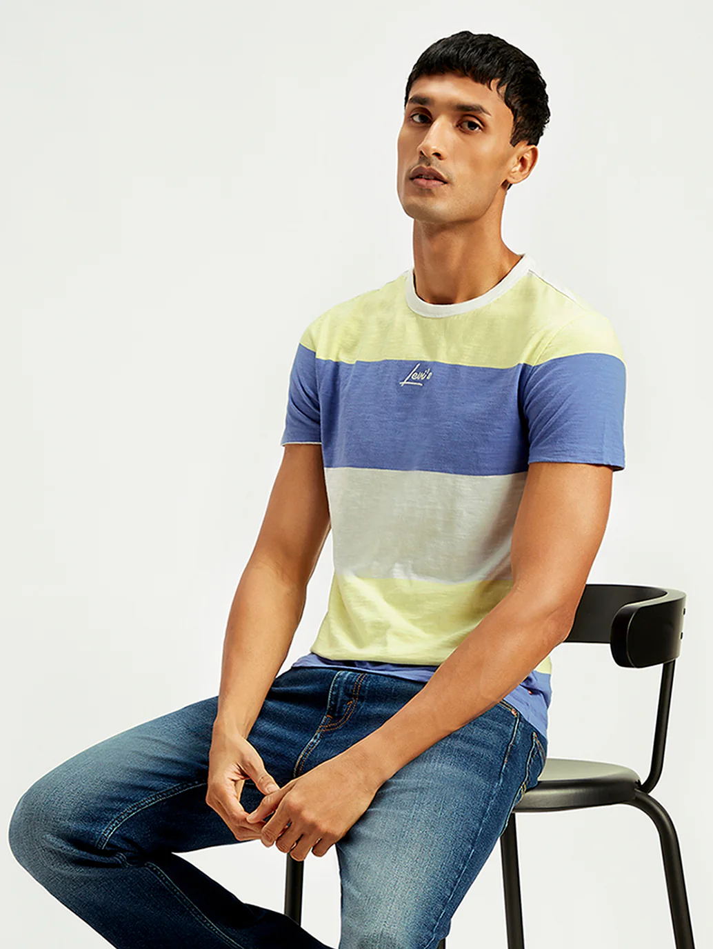 Men's Colorblock Regular Fit T-Shirt - Image 2
