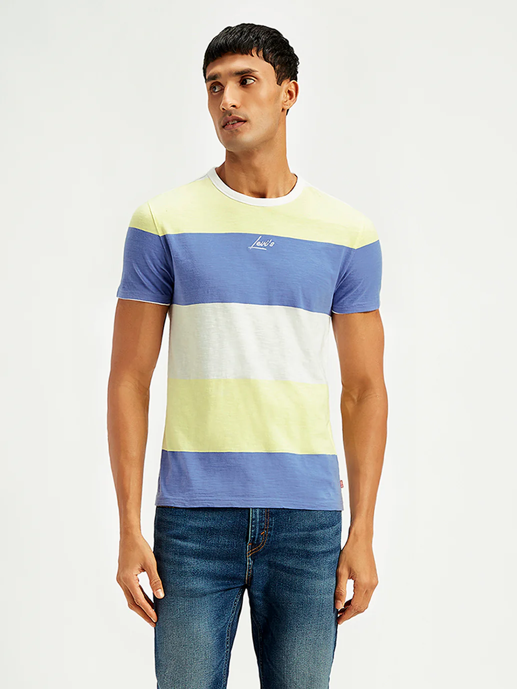Men's Colorblock Regular Fit T-Shirt - Image 3