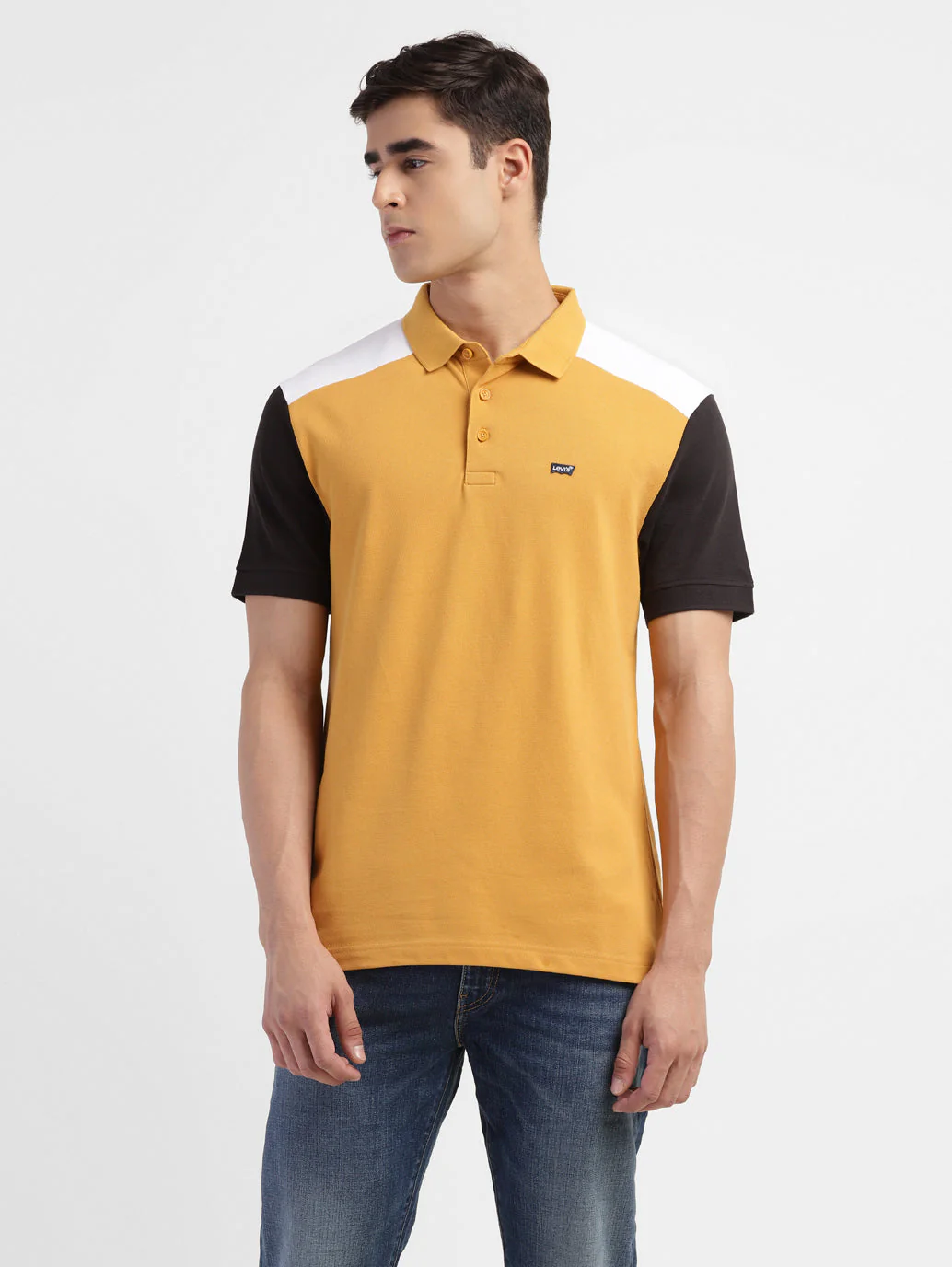 Men's Colorblock Regular Fit Polo T-shirt - Image 2