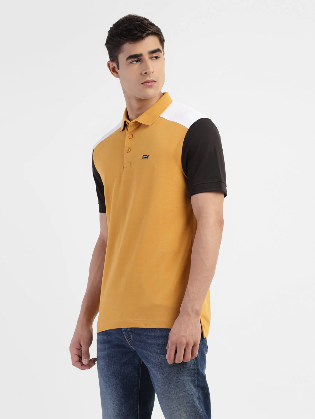 Men's Colorblock Regular Fit Polo T-shirt - Image 4