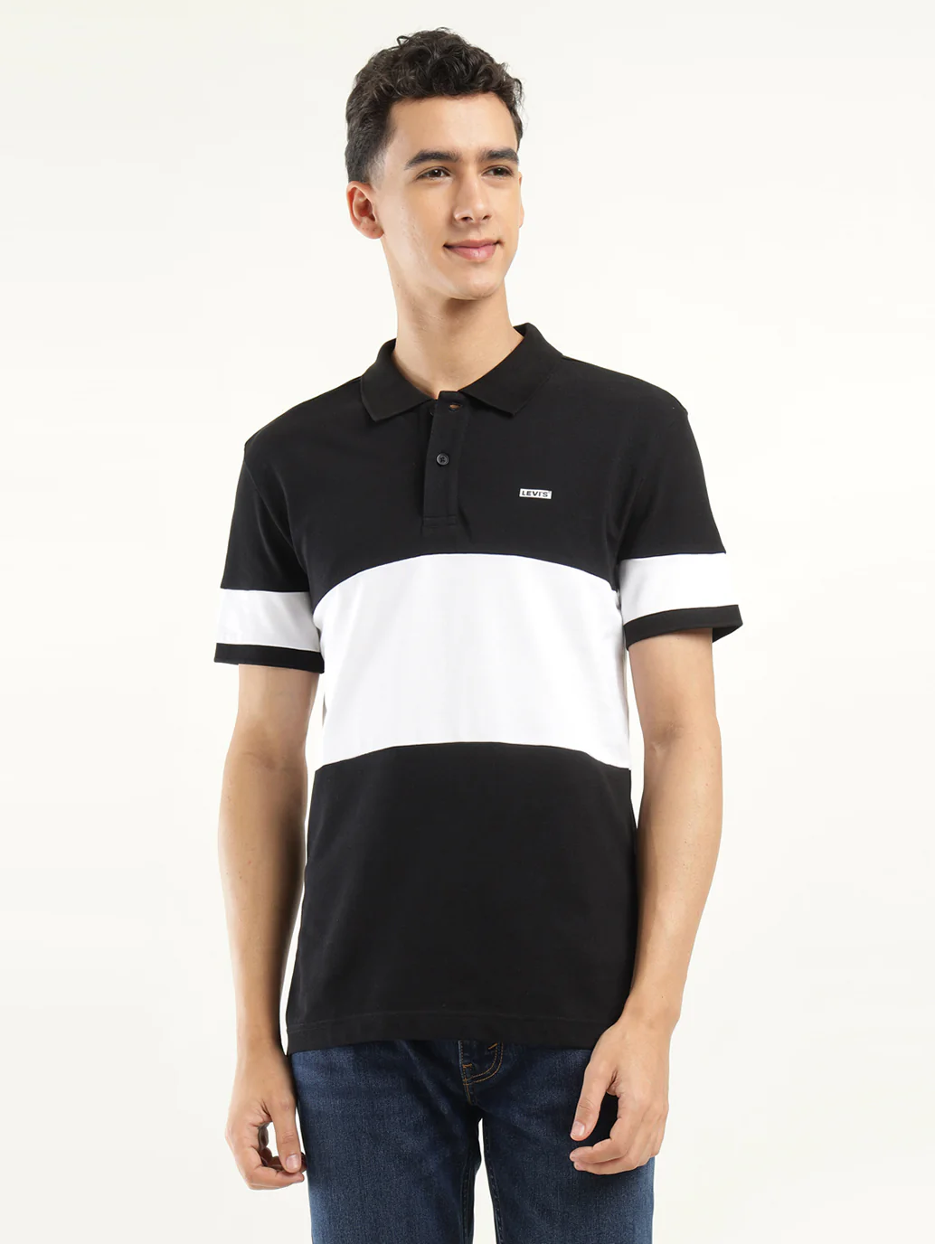 Men's Colorblock Polo T-Shirt - Image 2