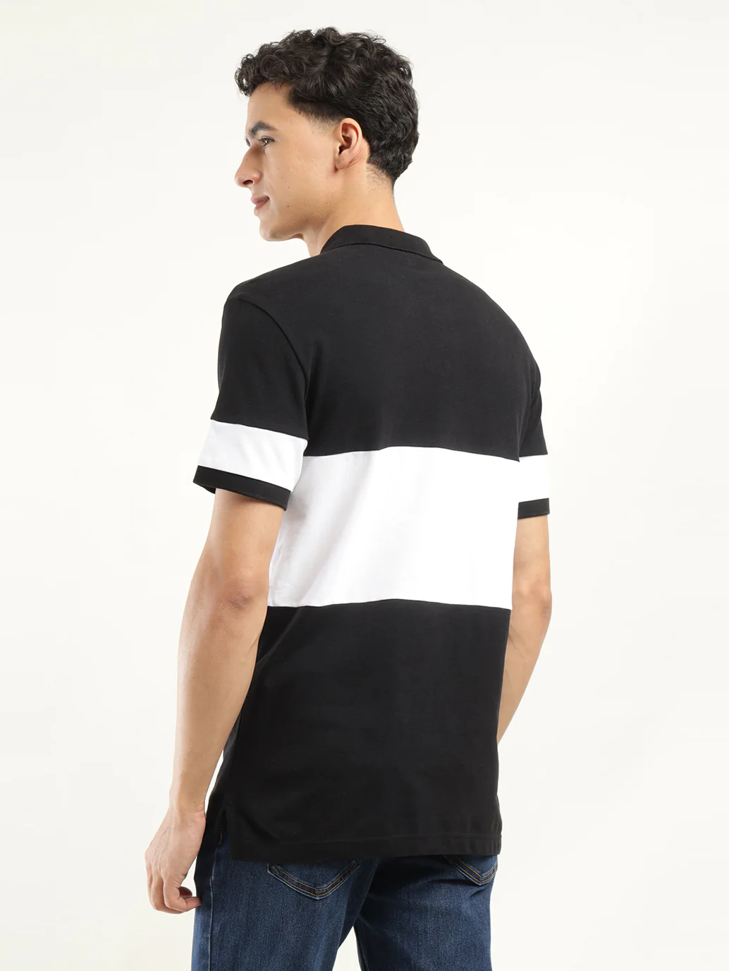 Men's Colorblock Polo T-Shirt - Image 3