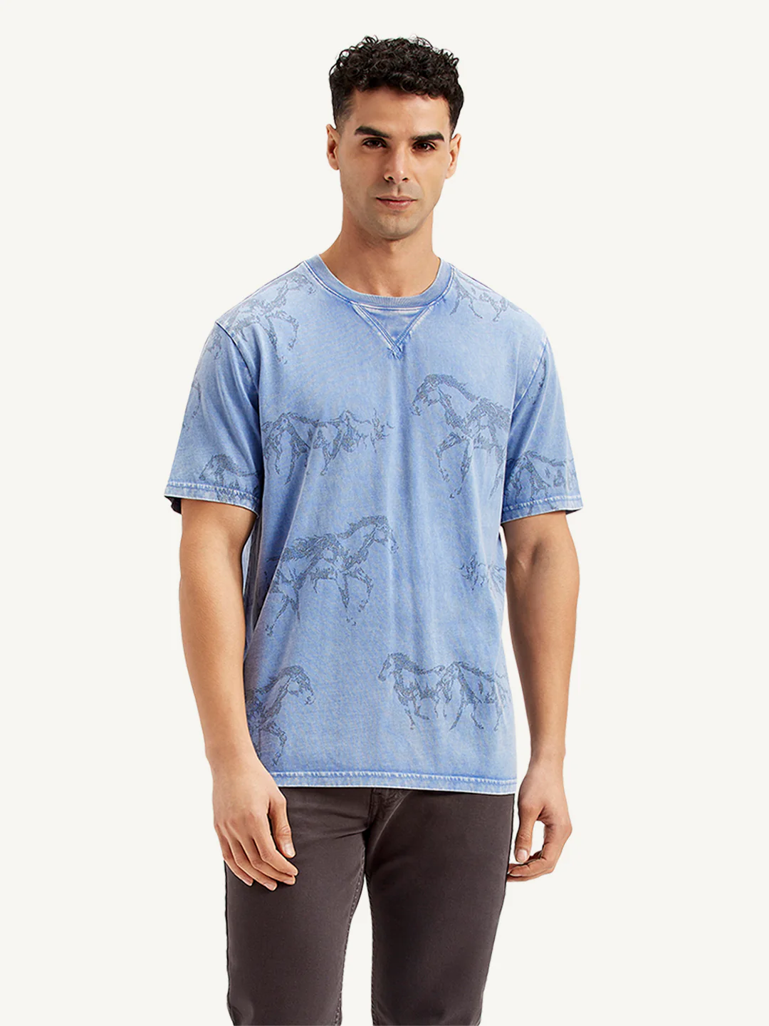 Men's Conversational Print Regular Fit T-Shirt - Image 2