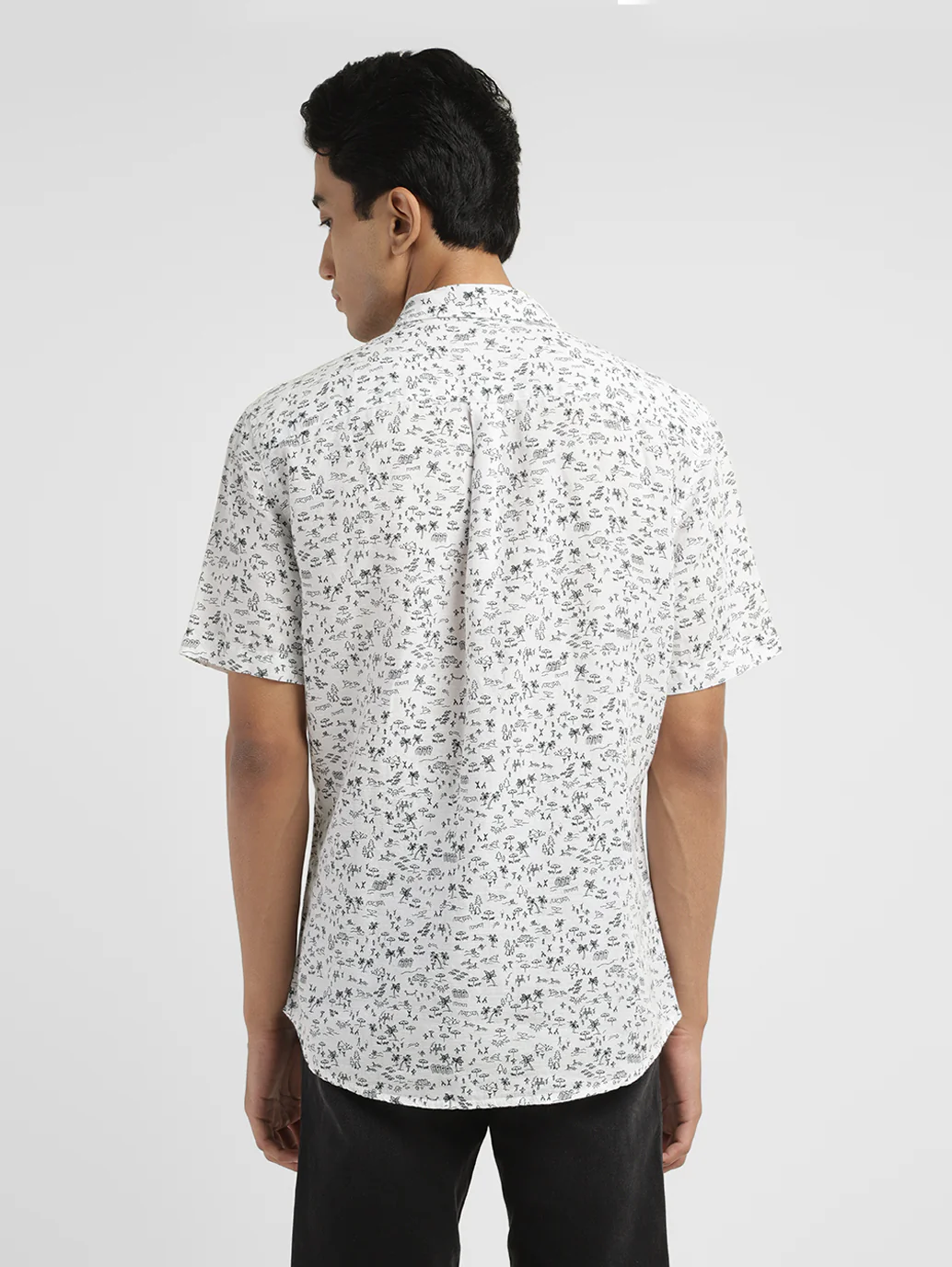 Men's Printed Slim Fit Shirt - Image 4