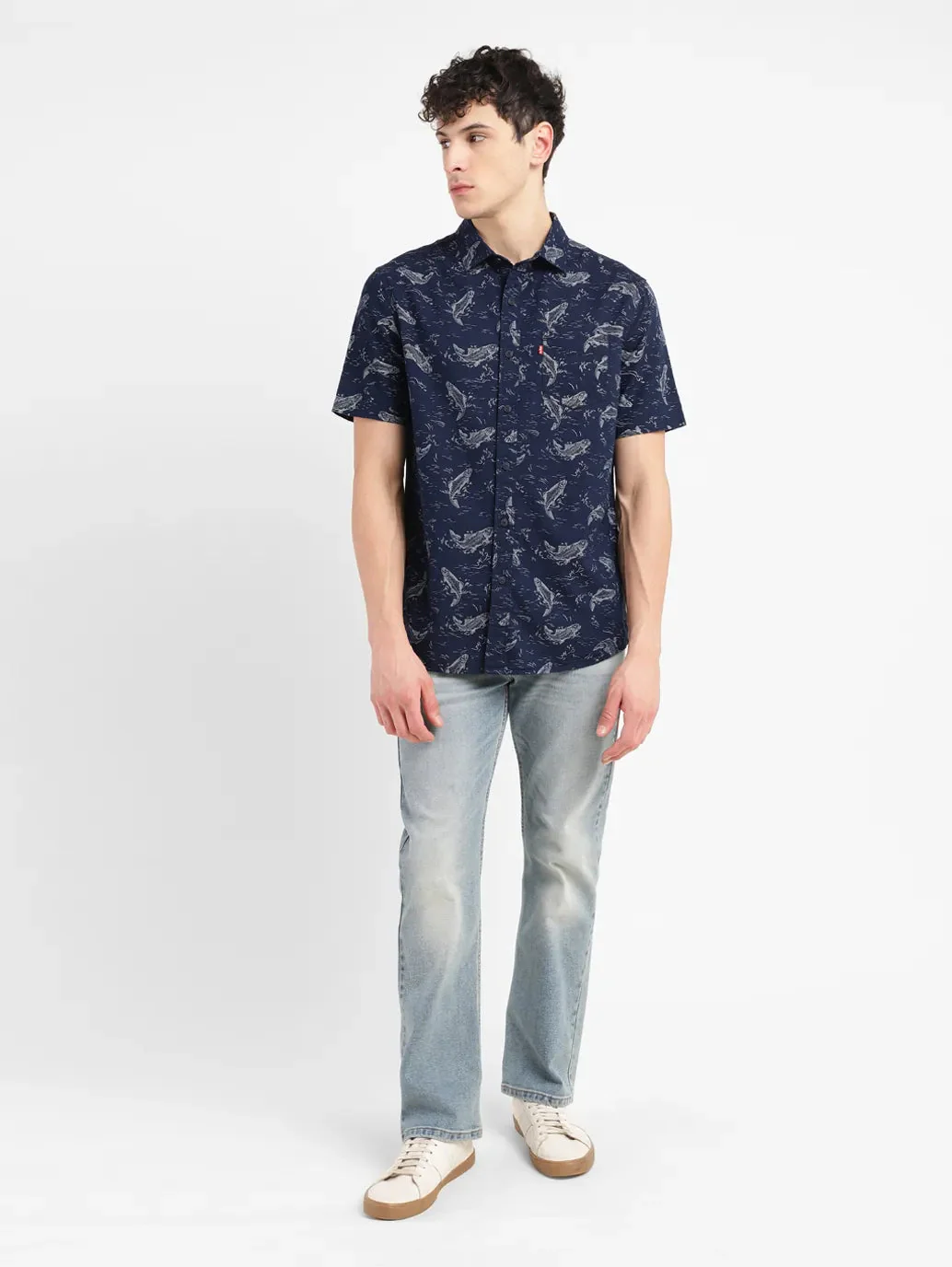 Men's Conversational Slim Fit Shirt