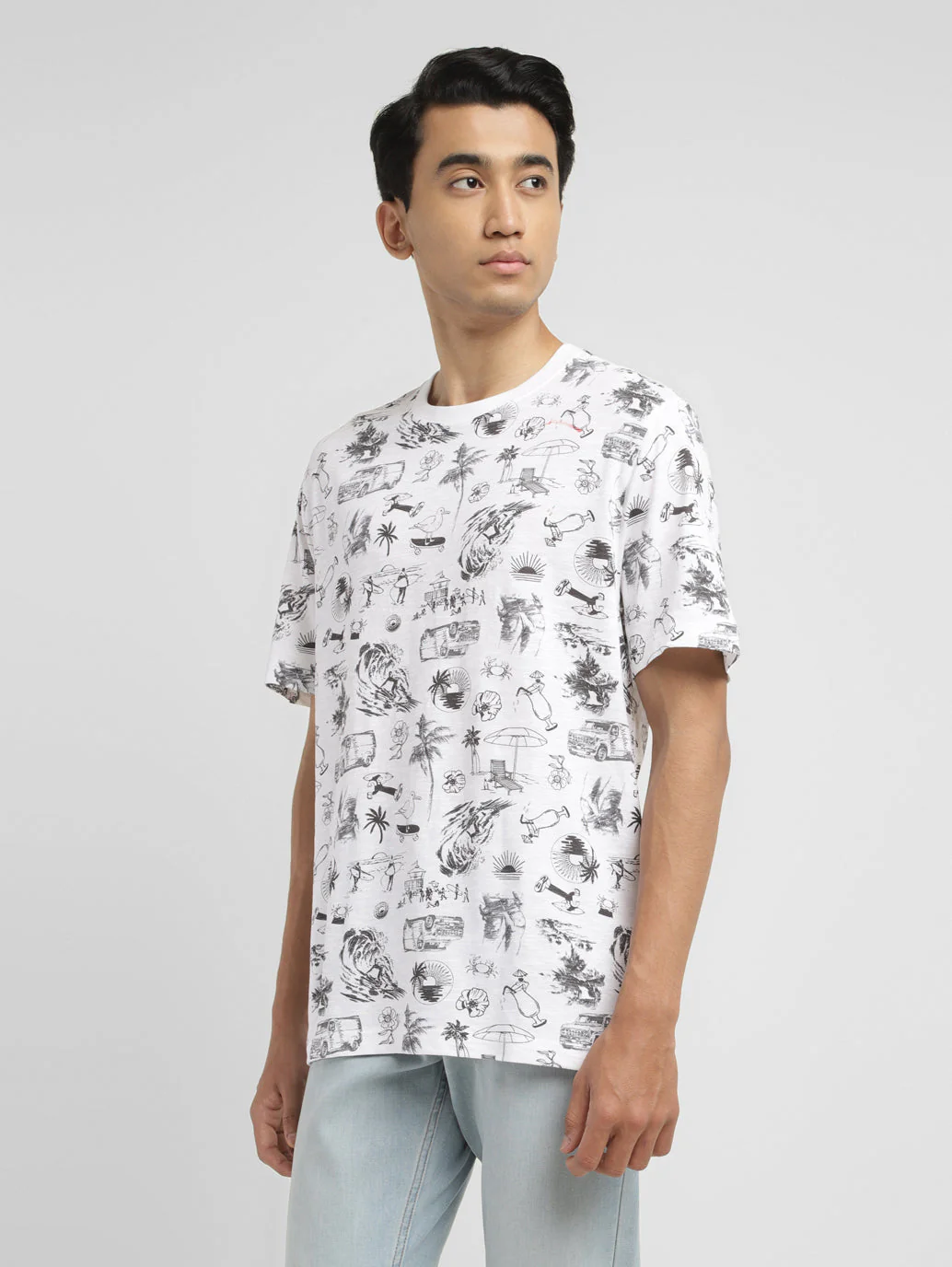 Men's Conversational Slim Fit T-shirt - Image 5