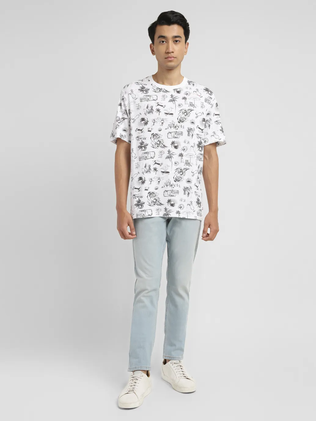 Men's Conversational Slim Fit T-shirt - Image 6