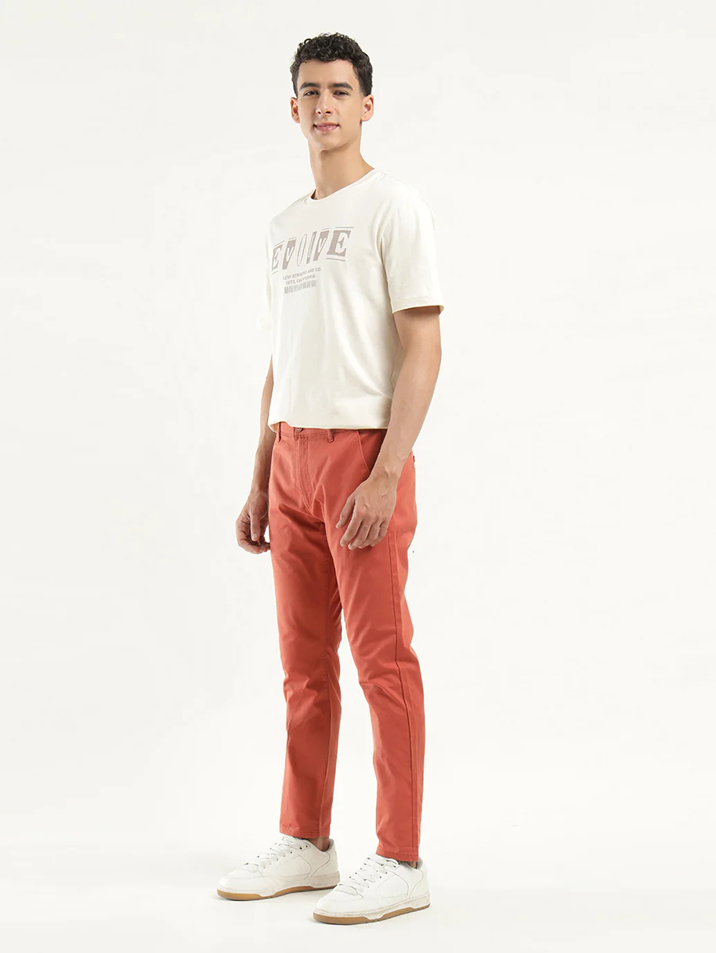 Men's Coral Slim Tapered Fit Chinos - Image 5