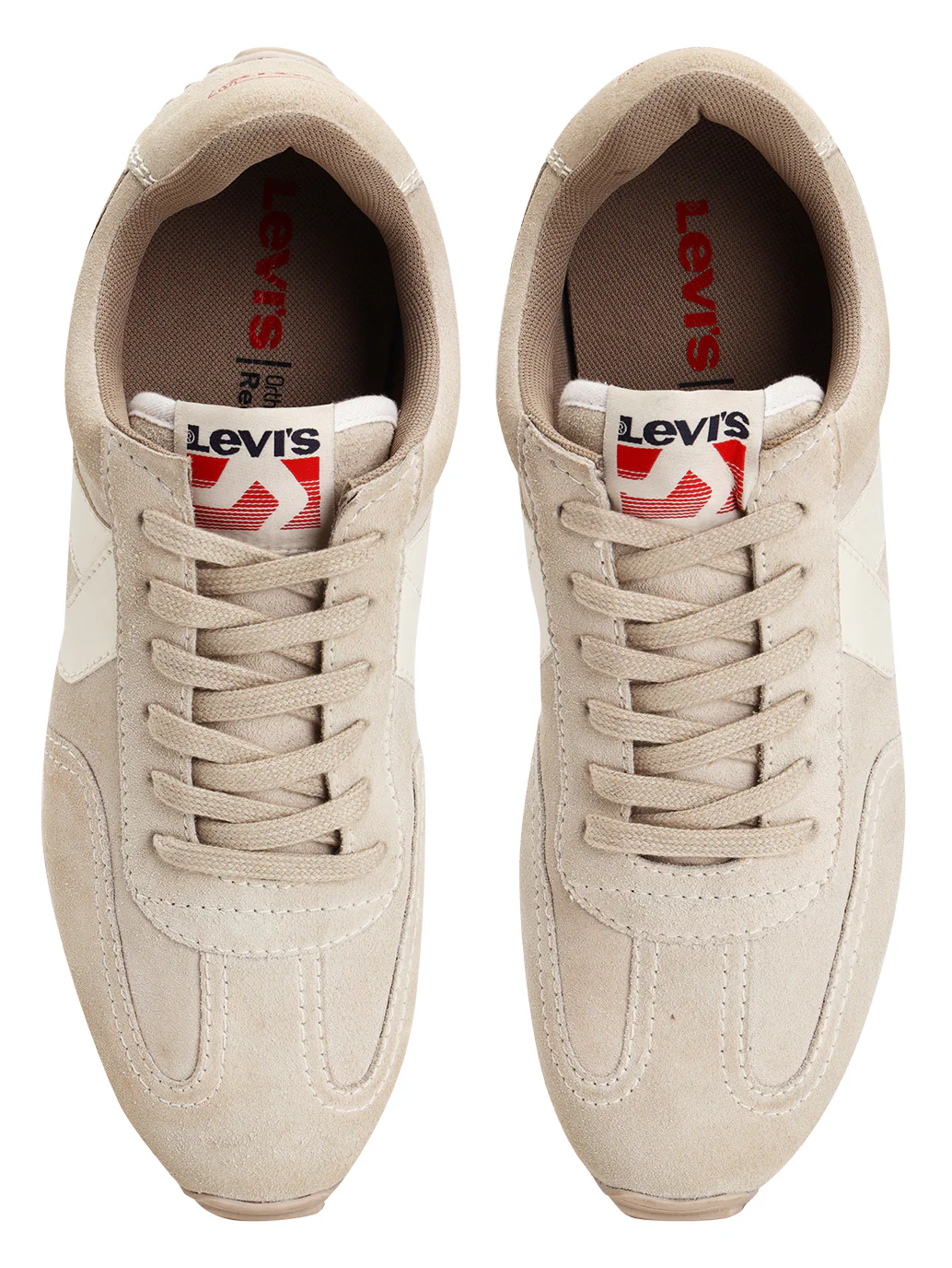 Men's Cream Colorblock Sneakers - Image 4