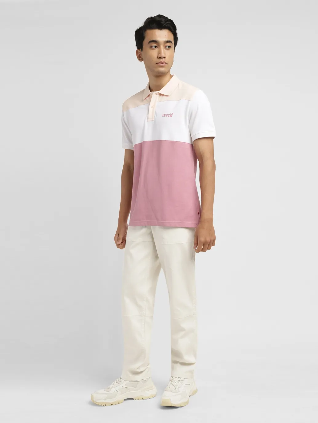 Men's Cream Regular Fit Joggers - Image 7