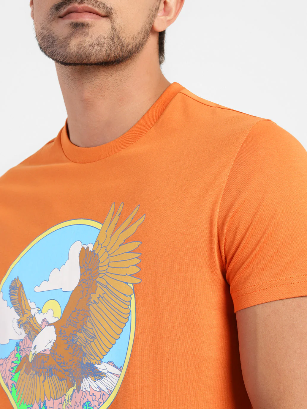 Men's Graphic Print Slim Fit T-shirt - Image 5