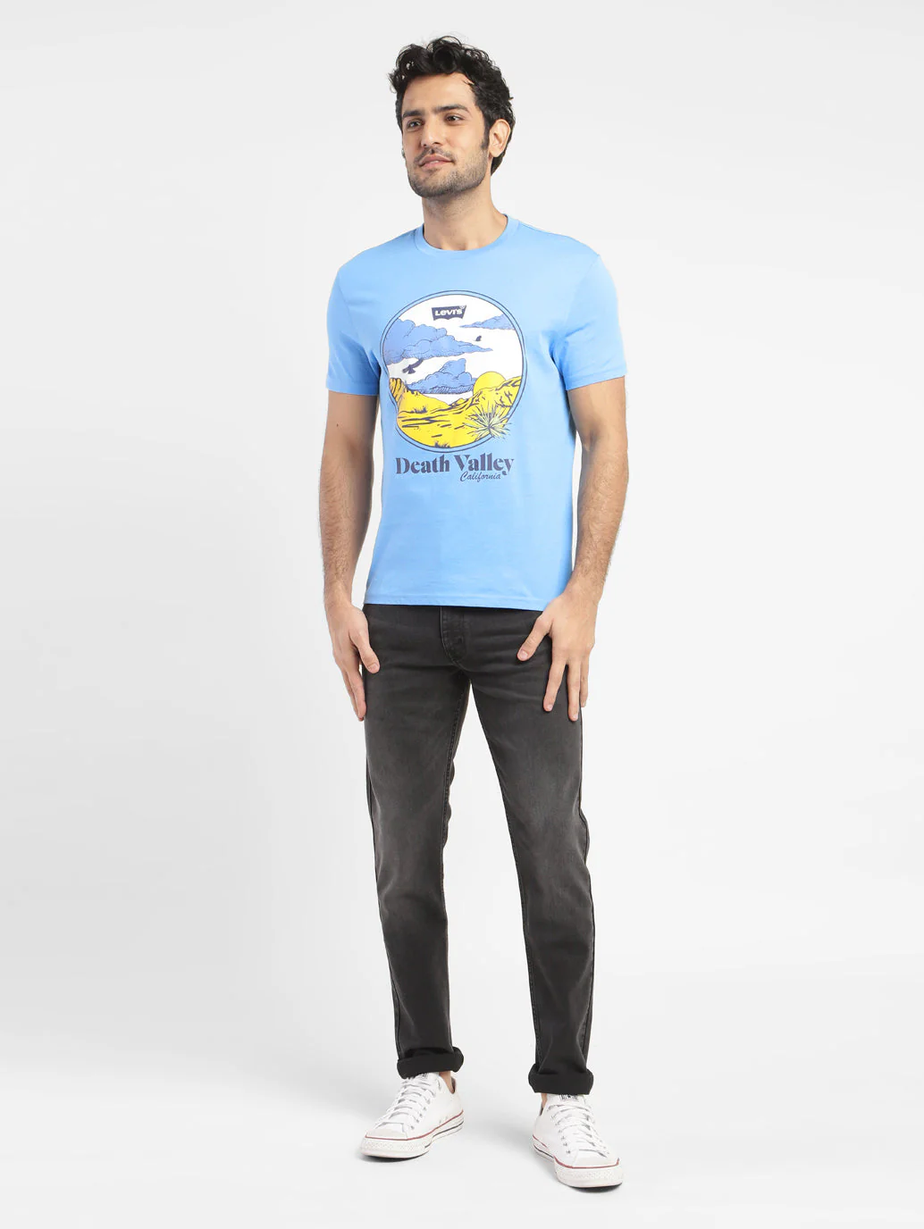 Men's Graphic Print Slim Fit T-shirt - Image 2
