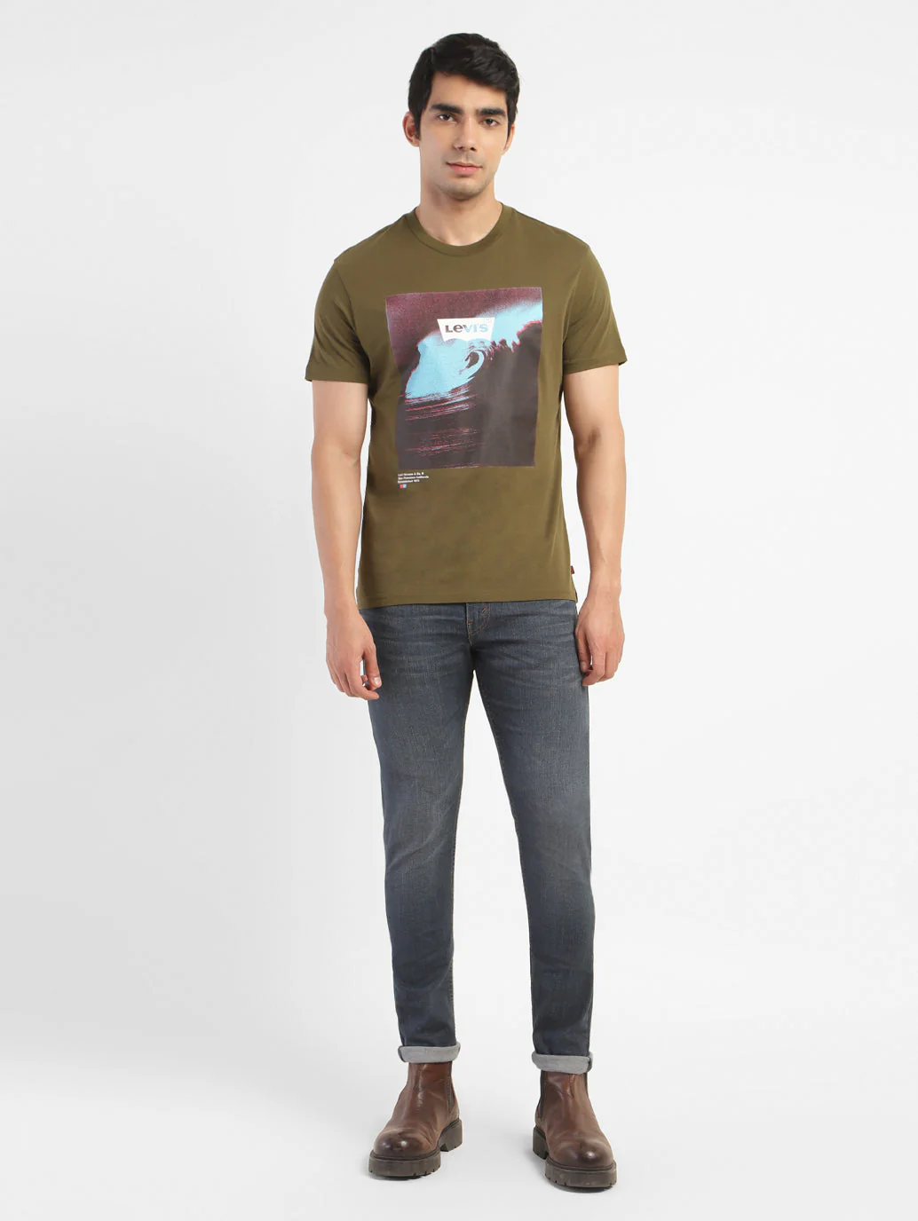Men's Graphic Print Crew Neck T-shirt - Image 5