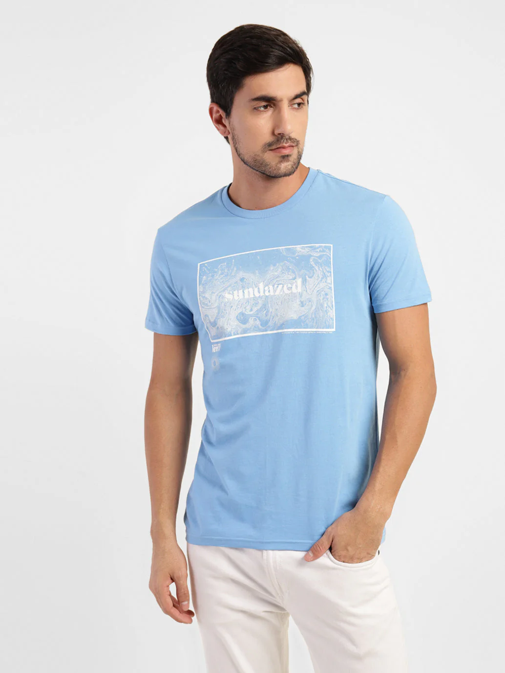 Men's Graphic Print Crew Neck T-shirt - Image 2
