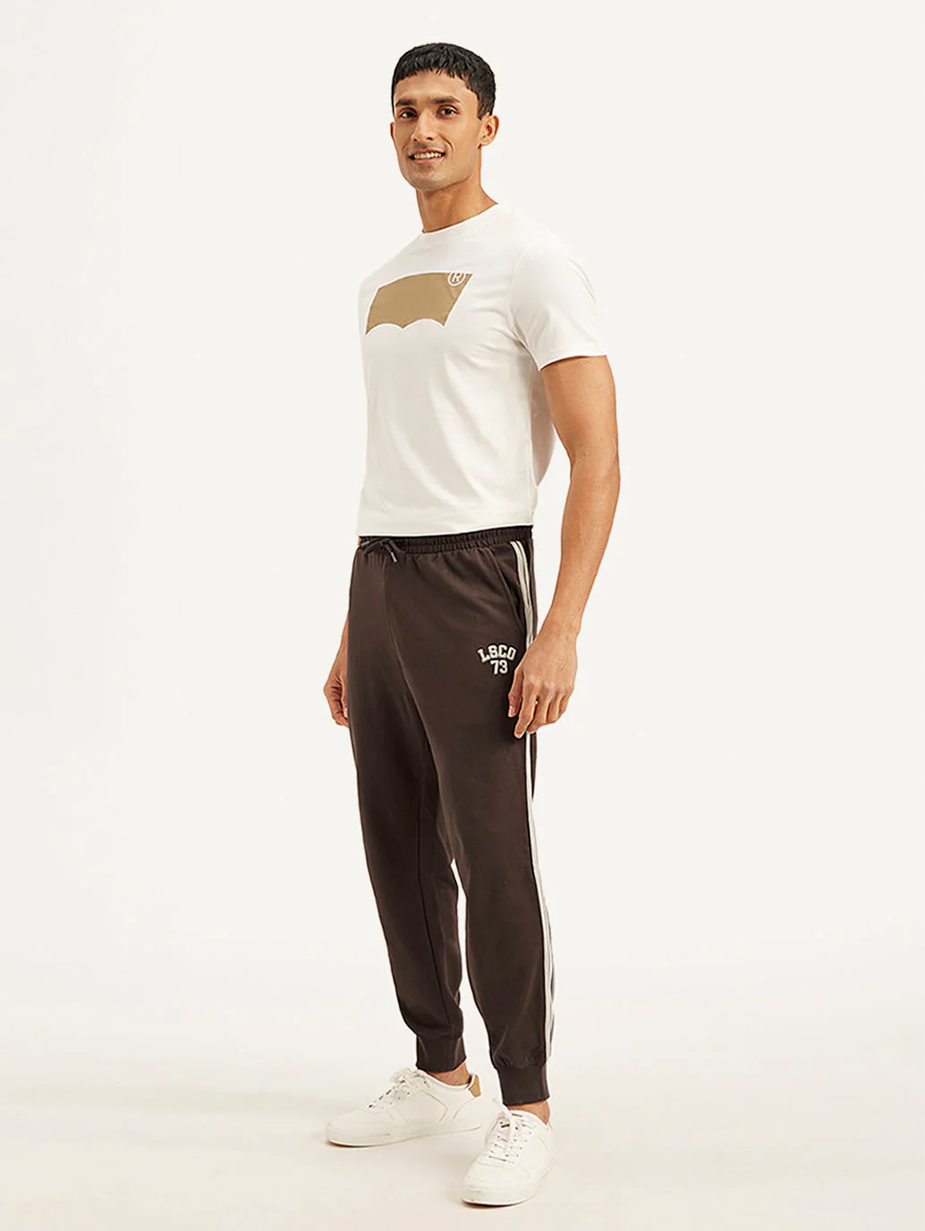 Men's Dark Brown Solid Utility Joggers - Image 5